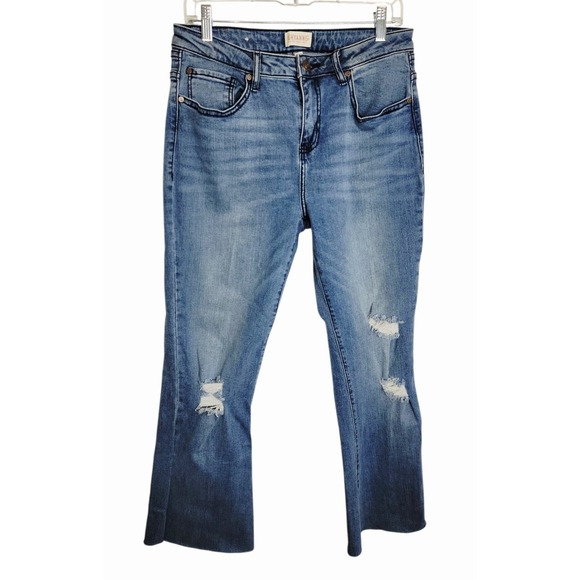 Shyanne Women's Distressed Bootcut Jeans Medium Wash Size 32 - Picture 1 of 13